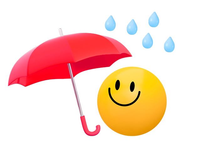 우산쓴 스마일 파트너- 한진기획